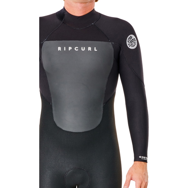 2023 Rip Curl Hombres Omega 4/3mm Back Zip Neopreno 112MFS - Black